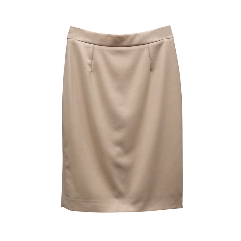 Stella Mccartney Pencil Skirt In Cream Wool